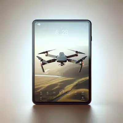Modern tablet displaying DJI Mavic Pro interface for enhanced drone flying experience.